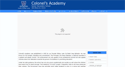 Desktop Screenshot of colonelsacademy.com